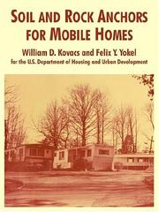 Cover of: Soil And Rock Anchors For Mobile Homes