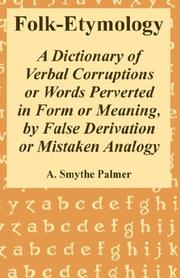 Cover of: Folk-Etymology by A. Smythe Palmer