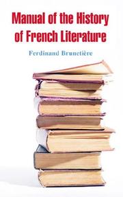 Cover of: The History of French Literature