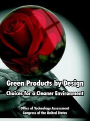 Cover of: Green Products by Design | Office of Technology Assessment