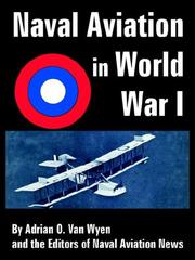 Cover of Naval Aviation in World War I by adrian o. van wyen,naval aviation news