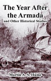 Cover of: The Year After the Armada, And Other Historical Studies