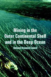Cover of: Mining in the Outer Continental Shelf And in the Deep Ocean