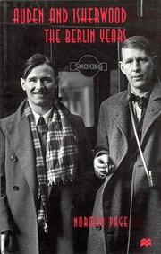 Cover of: Auden and Isherwood: The Berlin Years