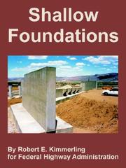 Cover of: Shallow Foundations