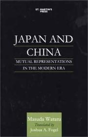 Cover of: Japan and China by Masuda Wataru