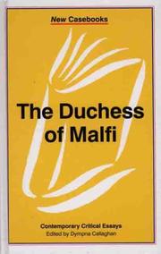 Cover of: The Duchess of Malfi: John Webster (New Casebooks)