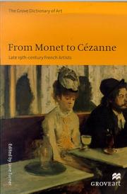Cover of: From Monet to Cezanne | Jane Turner