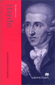 Cover of: The New Grove Haydn by Webster, James, Georg Feder