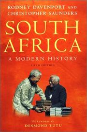 Cover of: South Africa by T. H. R. Davenport, Christopher Saunders