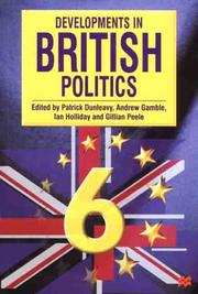 Cover of: Developments in British Politics 6