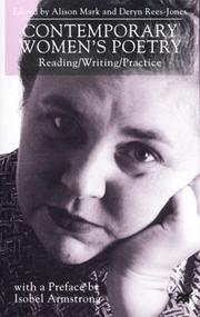 Cover of: Contemporary Women's Poetry: Reading/Writing/Practice