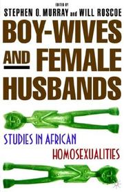Cover of: Boy-Wives and Female Husbands by Will Roscoe, Stephen O. Murray