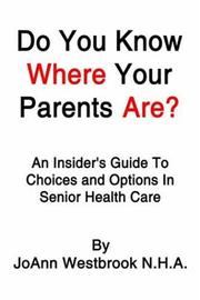 Cover of: Do You Know Where Your Parents Are? by Joann Westbrook