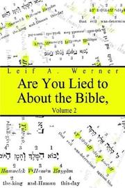 Cover of: Are You Lied to About the Bible, Volume 2