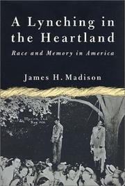 Cover of: A lynching in the heartland: race and memory in America