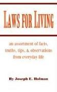 Cover of: Laws for Living by Joseph E. Holman