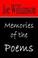 Cover of: Memories of the Poems