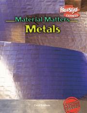 Cover of: Material Matters Metals (Material Matters) by Carol Baldwin