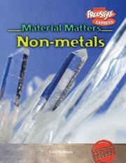Cover of: Nonmetals (Material Matters)