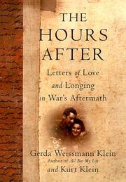 Cover of: The hours after: letters of love and longing in the war's aftermath