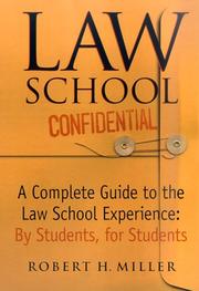 Cover of: Law school confidential by Miller, Robert H.