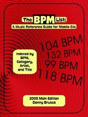 Cover of: The BPM List by Donny Brusca