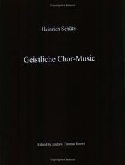 Cover of: Geistliche Chor-Music