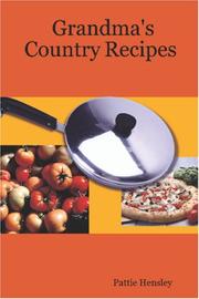 Cover of: Grandma's Country Recipes