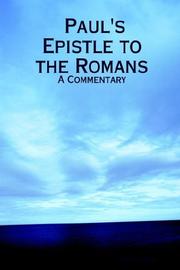 Cover of: Paul's Epistle to the Romans: A Commentary