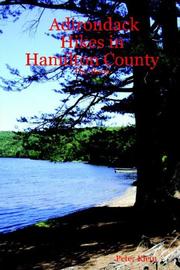 Cover of: Adirondack Hikes in Hamilton County - The Book