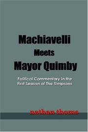 Cover of: Machiavelli Meets Mayor Quimby by Nathan Thoms 