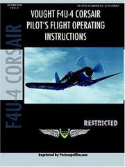 Cover of: Vought F4U-4 Corsair Fighter Pilot's Flight Manual