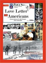 Cover of: Love letter to Americans: observations of a ski trooper and journalist