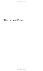 Cover of: The Fermat Proof by Charles J. Mozzochi