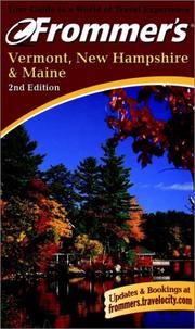 Cover of: Frommer's Vermont, New Hampshire and Maine