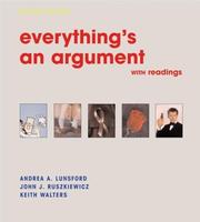 Cover of: Everythings an Argument With Readings: With Readings
