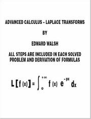 Cover of: Advanced Calculus by Edward Walsh