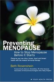 Cover of: Preventing Menopause: How to Stop Menopause Before it Starts