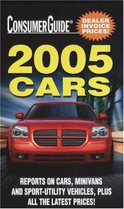 Cover of: 2005 Cars (Consumer Guide: Cars)