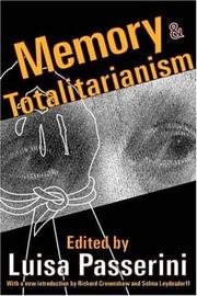 Cover of: Memory & totalitarianism by Luisa Passerini