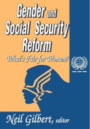 Cover of: Gender and Social Security Reform by Neil Gilbert