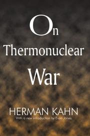On thermonuclear war by Herman Kahn