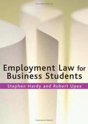 Cover of: Employment Law for Business Students | Stephen T Hardy