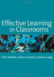 Cover of: Effective Learning in Classrooms by Chris Watkins, Eileen Carnell, Caroline M Lodge