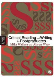 Cover of: Critical Reading and Writing for Postgraduates