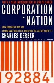 Cover of: Corporation Nation by Charles Derber