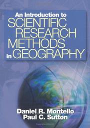 An introduction to scientific research methods in geography by Daniel R. Montello