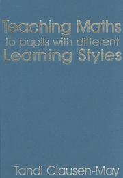 Cover of: Teaching Maths to Pupils with Different Learning Styles