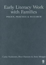 Cover of: Early Literacy Work with Families by Cathy Nutbrown, Peter Hannon, Anne Morgan